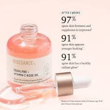 Biossance Squalane + Vitamin C Rose Oil 12ml