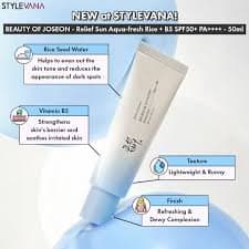 Beauty of Joseon Relief Sun Aqua Fresh Rice + B5 SPF50+, 50ml