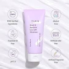 TIA'M - Snail & Azulene Low pH Cleanser, 200ml