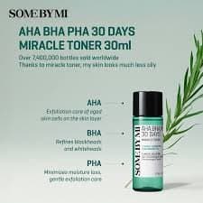 Some By Mi - AHA BHA PHA 30 Days Miracle Toner Mini 30ml