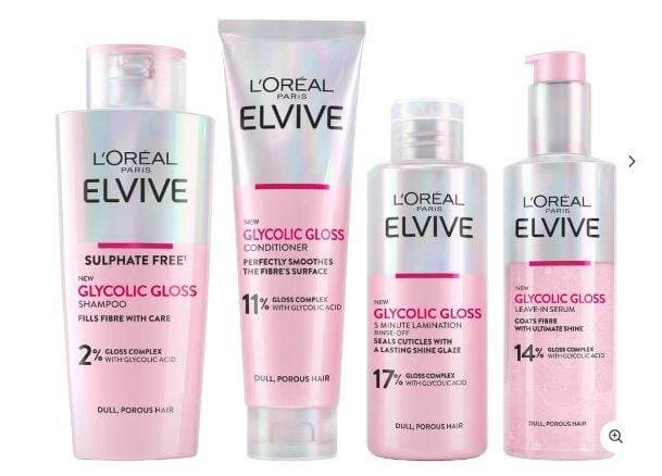 L'Oréal Paris Elvive Glycolic Gloss Glossing Routine for Dull Hair