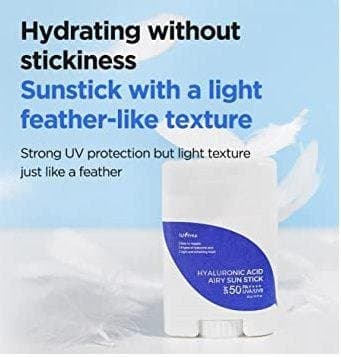 ISNTREE HYALURONIC ACID AIRY SUN STICK SPF 50+ PA++++ 22G