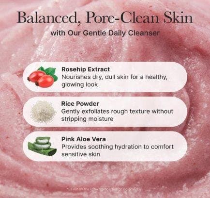 Arencia Fresh Rosehip Rice Mochi Cleanser 120g