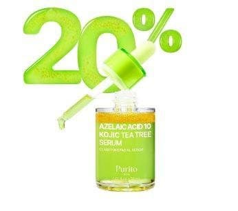 PURITO Azelaic Acid 10% + Kojic Acid + Tea Tree Serum 30ml
