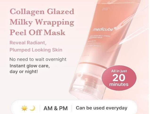 medicube Wrapping Mask Collagen Glazed Milky Glow 75ml