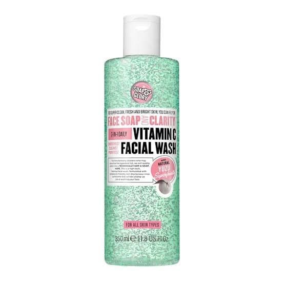 Soap & Glory's Face Soap And Clarity is a 3-in-1 daily face wash, 350ml